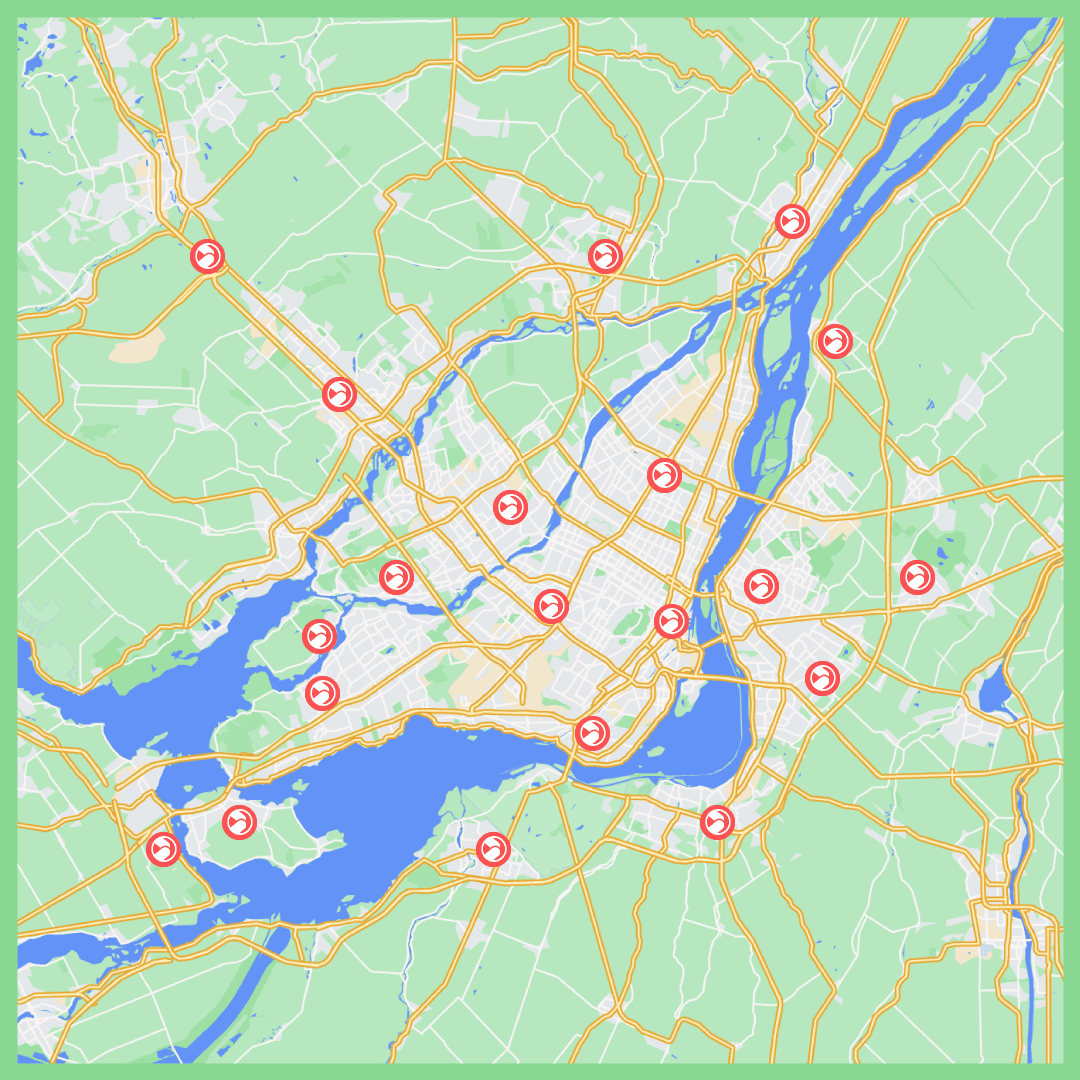Delivery in Greater Montréal